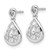 14k White Gold Diamond Post Earrings - EM-A77BD7D4-1160