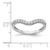 14k White Gold Diamond Ring Guard