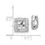 14k White Gold Diamond Square Earring Jackets - EJ-DFAD8750-2891