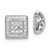 14k White Gold Diamond Square Jacket Earrings - EJ-8DCE44C3-7754