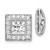 14k White Gold Diamond Square Jacket Earrings - EJ-E52BA07A-2898