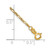 14K 10 inch 1.25mm Flat Figaro with Spring Ring Clasp Anklet