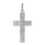 14k White Gold Diamond-cut Cross Pendant - K3-30B54EA5-7876