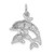 14k White Gold Dolphin Charm - WC-5AFC3C30-1057