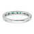 14k White Gold Emerald and Diamond Band - RM-D91F60AD-3462