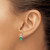 14k White Gold Emerald and Diamond Earrings - EM-9D528875-1466