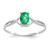 14k White Gold Emerald Birthstone Ring - XB-9834BB41-1328