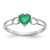 14k White Gold Emerald Birthstone Ring - XB-EE7F27FE-3458