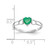 14k White Gold Emerald Birthstone Ring - XB-EE7F27FE-3458