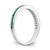14k White Gold Emerald Complete Channel Band