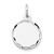 14k White Gold Etched .027 Gauge Engraveable Round Disc Charm - XW-D63D45D3-8967