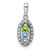 14K White Gold Family Jewelry Diamond Semi-Set Pendant - XM-3CDD8780-4719