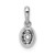 14K White Gold Family Jewelry Diamond Semi-Set Pendant - XM-61229C81-4939