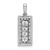 14K White Gold Family Jewelry Diamond Semi-Set Pendant - XM-93D4F4F2-6784