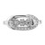14K White Gold Family Jewelry Diamond Semi-Set Ring - XM-66507C92-7222
