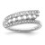 14K White Gold Family Jewelry Diamond Semi-Set Ring - XM-F86ED15D-5324