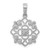 14k White Gold Fancy 1/15ct. Diamond Vintage Pendant