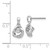 14k White Gold Fancy Moving Diamond Earrings