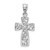 14k White Gold Filigree Cross Pendant - D1-FA4D8017-6295
