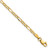 14K 10 inch 2.5mm Semi-Solid Figaro with Lobster Clasp Anklet