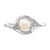 14k White Gold FW Cultured Pearl and Diamond Ring - XB-5BAADD59-1277