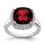 14k White Gold Garnet and Diamond Ring - RM-7BA2F5B4-3184