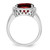 14k White Gold Garnet and Diamond Ring - RM-7BA2F5B4-3184