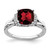 14k White Gold Garnet and Diamond Ring - RM-7CBD4177-9799