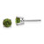 14k White Gold Green Tourmaline Earrings - XE-40697147-4653