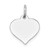 14K White Gold Heart Disc Charm - XW-2EADB106-2993