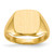 14k 10.0x10.0mm Open Back Signet Ring