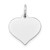 14K White Gold Heart Disc Charm - XW-7AC4DA74-1610