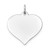 14K White Gold Heart Disc Charm - XW-8C46DEC9-2712