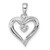 14k White Gold Heart Pendant Mounting - PM-5C20373A-5705