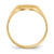 14k 10.0x14.0mm Closed Back Signet Ring