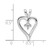 14k White Gold Heart Pendant Mounting - PM-C5A0BA51-7892
