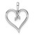 14k White Gold Heart Pendant Mounting - PM-CB992DA2-1706