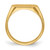 14k 10.0x5.5mm Closed Back Signet Ring