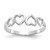 14K White Gold Heart Ring - R4-413FE557-4352
