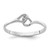 14k White Gold Heart Ring Mounting - Y4-A5EE88E5-9818
