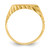 14k 10.0x7.5mm Open Back Signet Ring