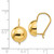 14k 10.50mm Hollow Half Ball Earrings