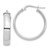 14k White Gold High Polished 5mm Hoop Earrings - TF-C12FDE3B-3937