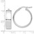 14k White Gold High Polished 7mm Hoop Earrings - TF-C955ACB5-8575