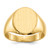 14k 10.5x12.0mm Closed Back Signet Ring
