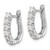 14k White Gold Hinged Hoop Earrings Mtgs Only, No dias.