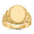 14k 10.5x13.0mm Closed Back Mens Signet Ring