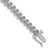 14k White Gold Holds 1.95 carat 50-2.1mm Round Diamond Fancy Spiral 7 inch Tennis Bracelet Mounting