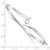 14k White Gold Holds 1/4 carat 4.0mm Round Stone Hinged Oval Bangle Bracelet Mounting - XB-B554D414-5511