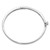 14k White Gold Holds 1/8 carat 3-2.2mm Round Stones Hinged Oval Bangle Bracelet Mounting